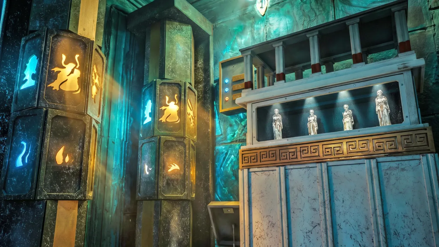 Alice in Wonderland themed escape room interior